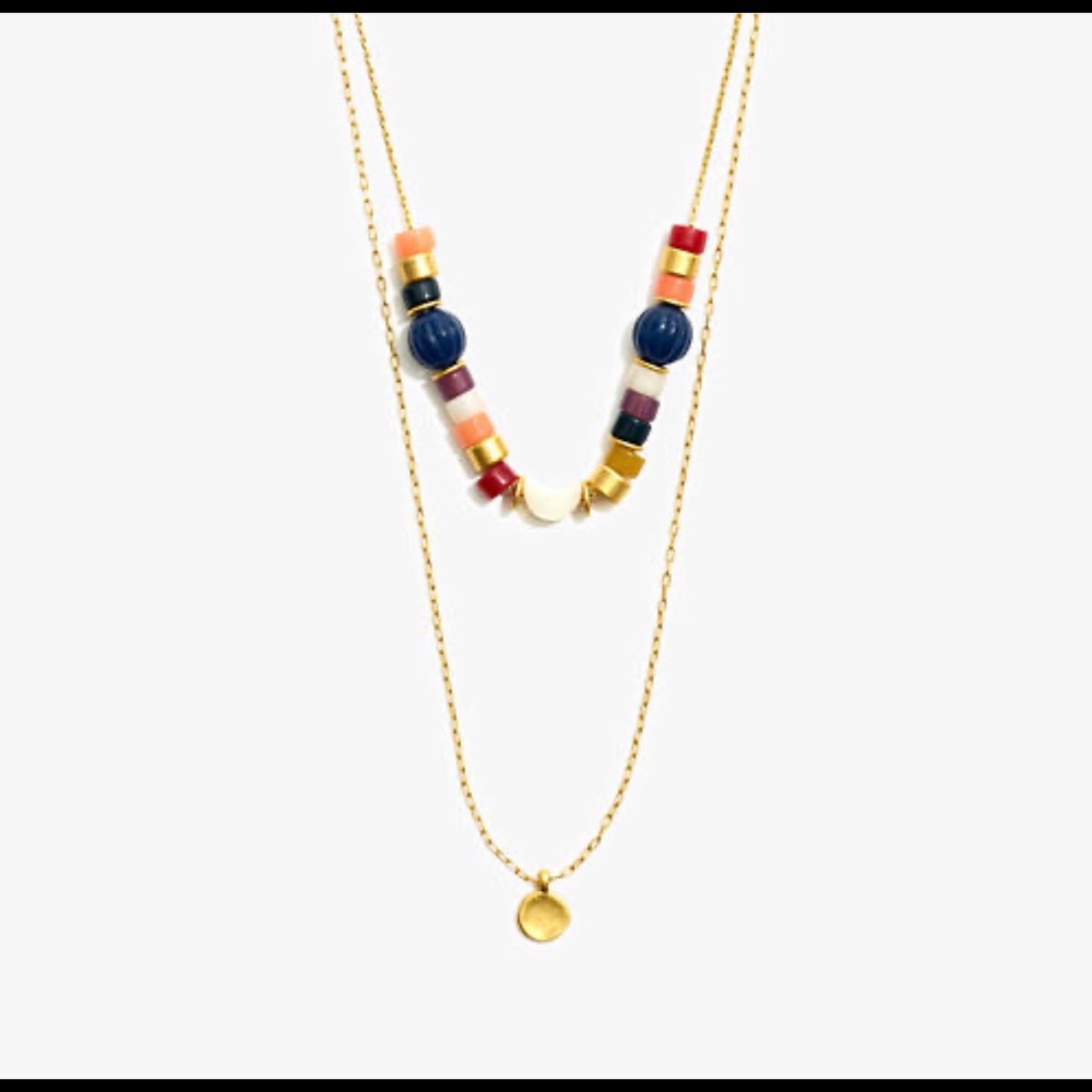 Madewell beaded moon necklace set